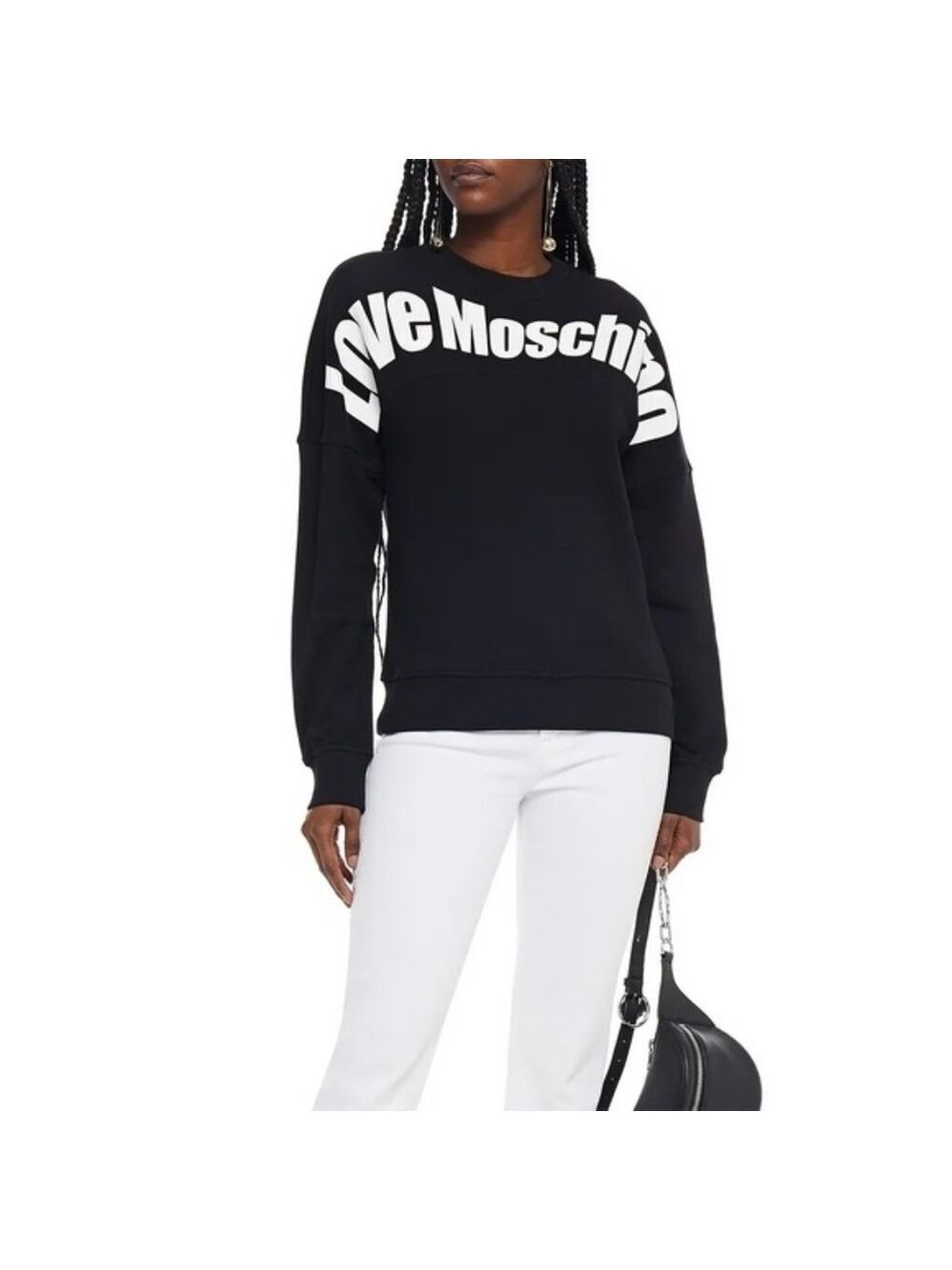 Love Moschino Black Women's Sweatshirt Size 6 In VGUC